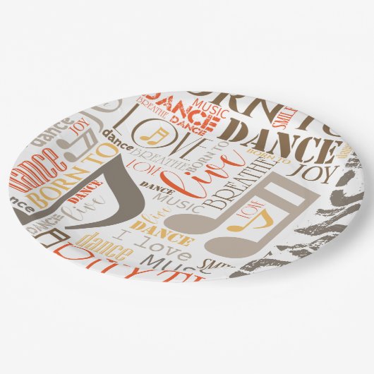 Geboren in Dance Brown ID277 Papieren Bordje (Gekanteld)