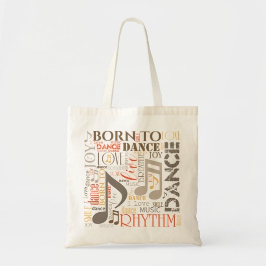 Geboren in Dance Brown ID277 Tote Bag (Voorkant)
