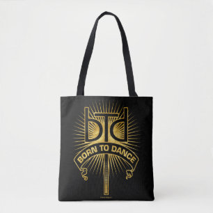 Geboren in Dance (goud) Tote Bag