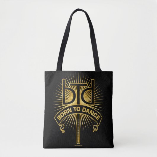 Geboren in Dance (goud) Tote Bag (Voorkant)