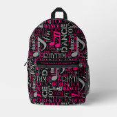 Geboren in Dance Pink ID277 Bedrukte Rugzak (Voorkant)