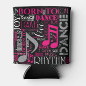 Geboren in Dance Pink ID277 Blikjeskoeler (Voorkant)