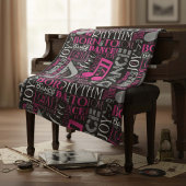 Geboren in Dance Pink ID277 Fleece Deken