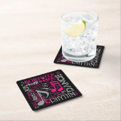 Geboren in Dance Pink ID277 Kartonnen Onderzetters (Insitu)