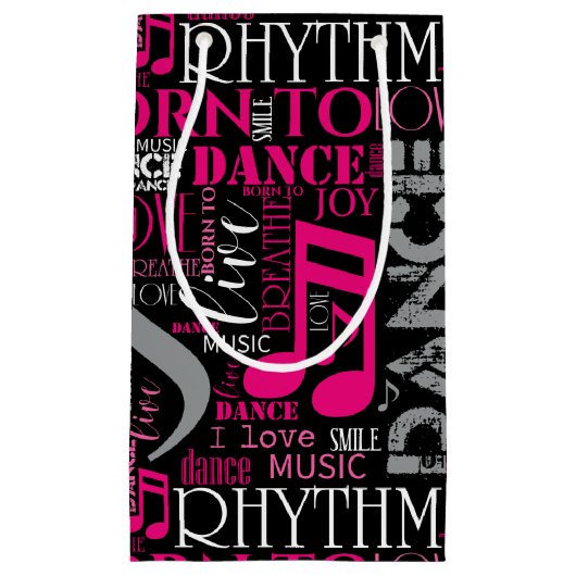 Geboren in Dance Pink ID277 Klein Cadeauzakje (Voorkant)