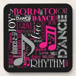 Geboren in Dance Pink ID277 Onderzetter
