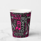 Geboren in Dance Pink ID277 Papieren Bekers (Rechts)