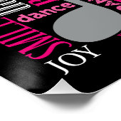 Geboren in Dance Pink ID277 Perfect Poster (Hoek)