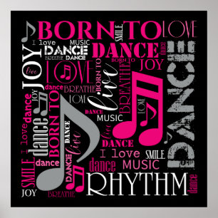 Geboren in Dance Pink ID277 Poster