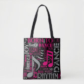 Geboren in Dance Pink ID277 Tote Bag (Voorkant)