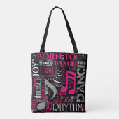 Geboren in Dance Pink ID277 Tote Bag (Achterkant)