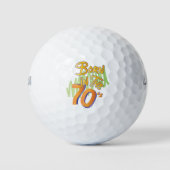 Geboren in de 70s Cool Old AgeFun Golfballen (Voorkant)