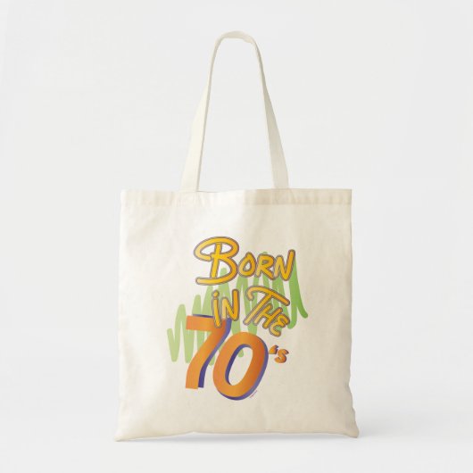 Geboren in de 70s Cool Old AgeFun Tote Bag (Voorkant)