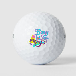 Geboren in de 80s Cool Age Art Golfballen