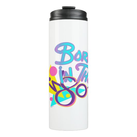 Geboren in de 80s Cool Age Art Thermosbeker (Voorkant)