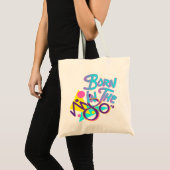 Geboren in de 80s Cool Age Art Tote Bag (Voorkant (product))