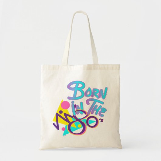 Geboren in de 80s Cool Age Art Tote Bag (Voorkant)