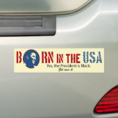 Geboren in de Amerikaanse Bumpersticker (Op auto)