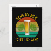 Geboren in de brouwerij die gedwongen wordt te wer briefkaart (Voorkant / Achterkant)