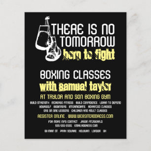 Geboren in de gevechten, boxing Club, boxing Train Flyer