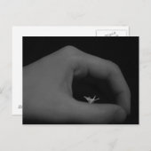 Geboren in de hand briefkaart (Voorkant / Achterkant)