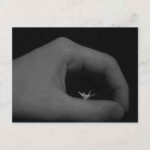 Geboren in de hand briefkaart