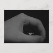 Geboren in de hand briefkaart (Voorkant)