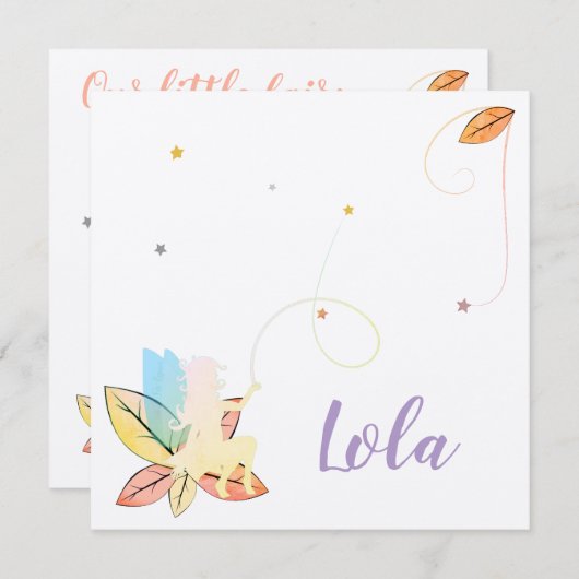 Geboren in de herfst kaart (Voorkant / Achterkant)