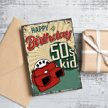 Geboren in de jaren '50  Decennia Verjaardag Kaart<br><div class="desc">Vier de tijdloze charme van diegenen die geboren zijn in de jaren 1950 met onze Decades Birthday Kaart! Deze prachtige verjaardagskaart is het perfecte cadeau voor iedereen die de herinneringen en ervaringen van hun tijdperk koestert. Met een vleugje humor over ouder worden, zal het zeker een glimlach op hun gezicht...</div>