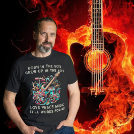 Geboren in de jaren '50 Gepensioneerd Muziekleraar T-shirt