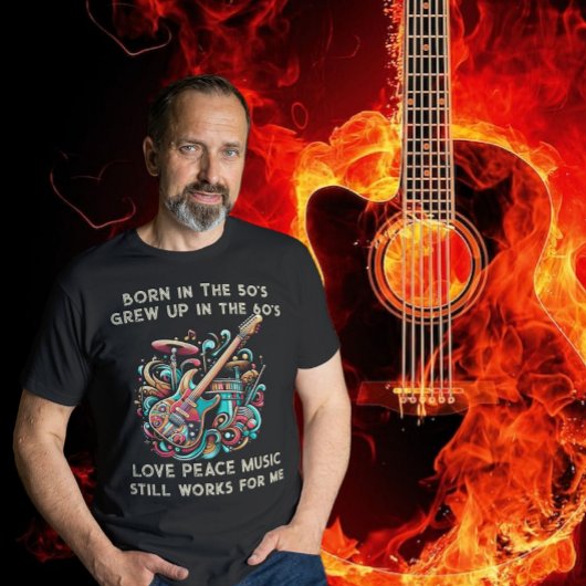 Geboren in de jaren '50 Gepensioneerd Muziekleraar T-shirt