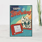 Geboren in de jaren '60 Decennia Verjaardag Kaart (Voorkant)