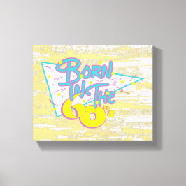 Geboren in de jaren '60, Fun Cool Ouderdomskunst Canvas Afdruk