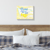 Geboren in de jaren '60, Fun Cool Ouderdomskunst Canvas Afdruk (Insitu (Slaapkamer))
