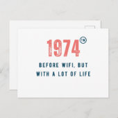 geboren in de jaren 70 briefkaart (Voorkant / Achterkant)