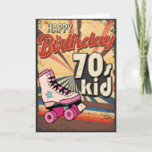 Geboren in de jaren '70 Decennia Verjaardag Kaart (Voorkant)