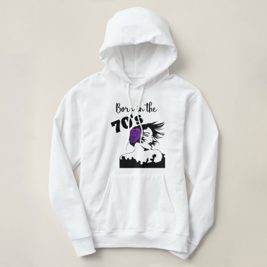 Geboren in de jaren '70 hoodie (Design voorkant)