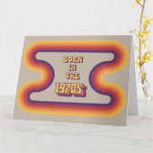 Geboren in de jaren 70, Millennials, Gen X, Geboor Kaart (Gele Bloem)