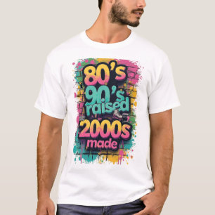 Geboren in de jaren 80, getogen in de jaren 90, ge t-shirt