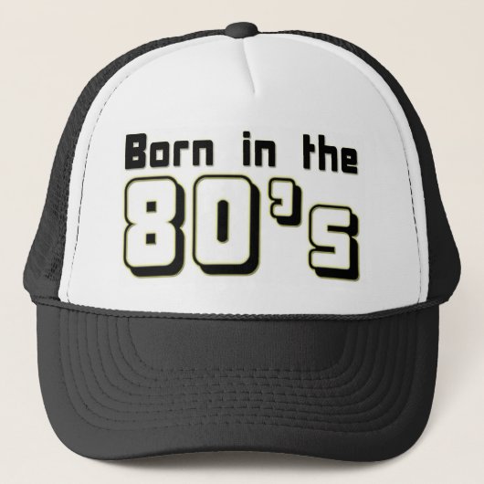 Geboren in de jaren 80 trucker pet (Voorkant)
