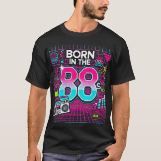Geboren in de jaren 88 Retro Graphic T-Shirt – Neo