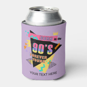 Geboren in de jaren 90 Voor altijd jong Retro Kleu Blikjeskoeler