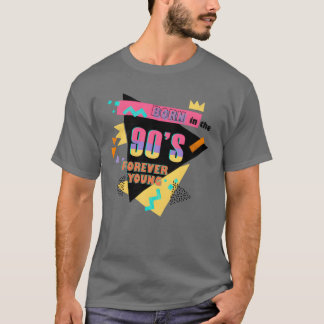 Geboren in de jaren 90 voor altijd jonge vrienden t-shirt