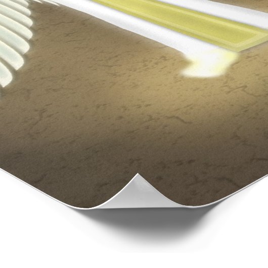 Geboren in de koning van Angels Poster (Hoek)