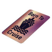 Geboren in de kruising van Roos Gold Cabin Deurkle Magneet (Linkerzijde)