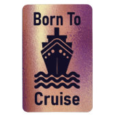 Geboren in de kruising van Roos Gold Cabin Deurkle Magneet (Verticaal)