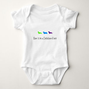 Geboren in de liefde van Dachshunds Romper