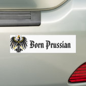 Geboren in de Pruisische Bumpersticker (Op auto)