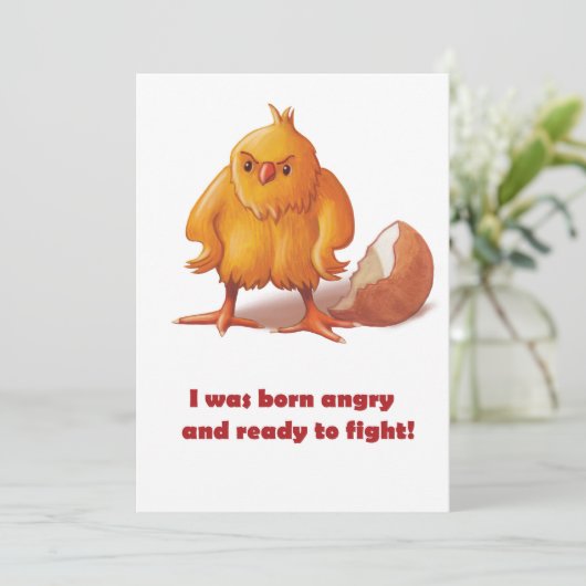 Geboren in de strijd feestdagenkaart (Staand voorkant)