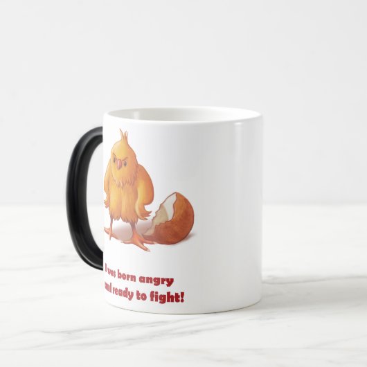 Geboren in de strijd magische mok (Voorkant links)